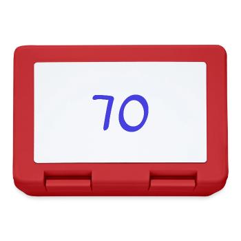 70. 70 YEARS. 70TH ANNIVERSARY. 70TH ANNIVERSARY. - Lunchbox - red - Front