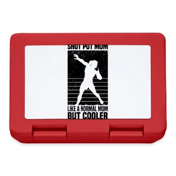 Lancer de poids - Boîte à goûter - rouge - Devant
