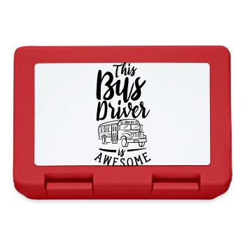 This Bus Driver Is Awesome Bus Driver Bus Profession - Lunchbox - red - Front