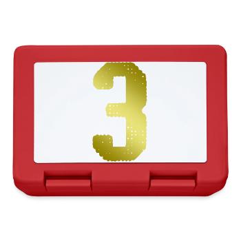 3 Number jersey - Lunchbox - red - Front