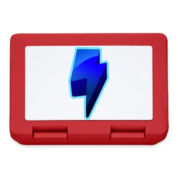 NeonBlitz Lightning Grafik Blau - Brotdose - Rot - Vorne