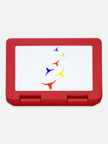 Bull Skull Cow - Lunchbox - red