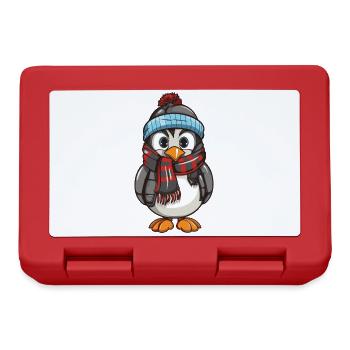 Penguin Comic Winter - Lunchbox - red - Front