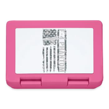 F-4 Phantom American Flag Military Camouflage F4 - Lunchbox - pink - Front