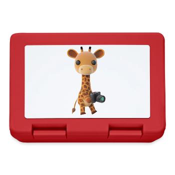Photographing Safari Giraffe - Lunchbox - red - Front