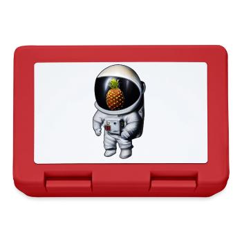 Ananas Astronaut - Brotdose - Rot - Vorne