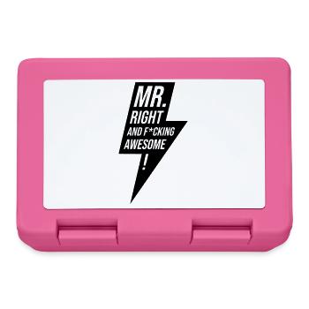 Mr Right - Lunchbox - pink - Front