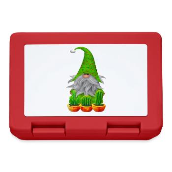 Gnome Garden Cactus - Lunchbox - red - Front