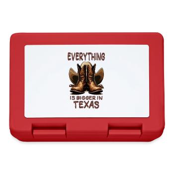 Tout est plus grand au Texas - Boîte à goûter - rouge - Devant