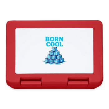 Bloc de glace Pyramide Bleu - Boîte à goûter - rouge - Devant