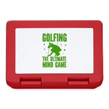Golf - Golfclub Goldspieler Birdie Elite Luxus - Brotdose - Rot - Vorne