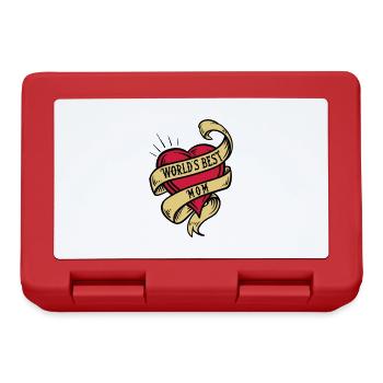 world's best mom - Best mom in the world - Lunchbox - red - Front