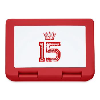 15 Couronne numérique - Boîte à goûter - rouge - Devant