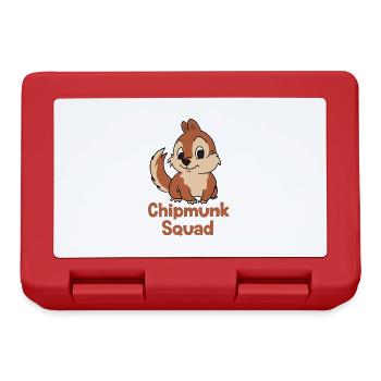 Chipmunk Squad Naturliebhaber - Brotdose - Rot - Vorne