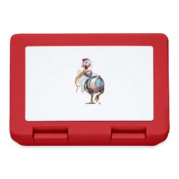 Poulet fou - Boîte à goûter - rouge - Devant