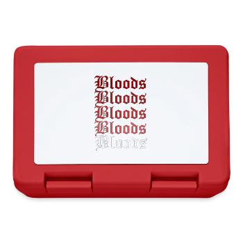 Bloods Gangster Gang Hip Hop Gift - Lunchbox - red - Front