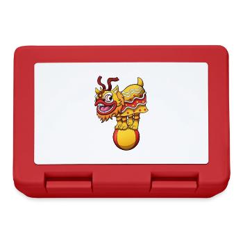 Lion Dance Act - Lunchbox - red - Front