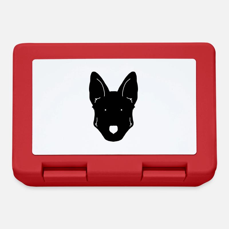 German Shepherd Design - Brotdose - Rot