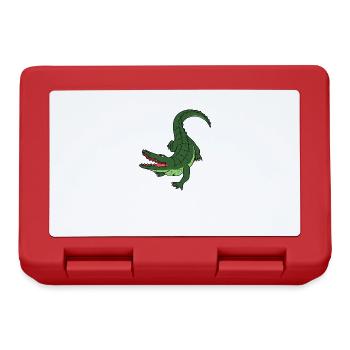 Une fille aime les reptiles, les mignons - Boîte à goûter - rouge - Devant
