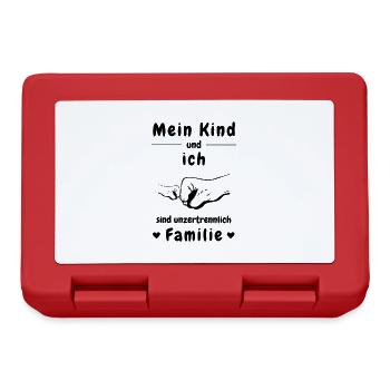 Die Familie - Brotdose - Rot - Vorne
