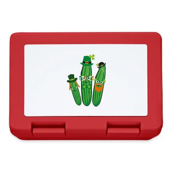 Iren,Ireland,st.patricks day,cucumbers, cucumber - Lunchbox - red - Front