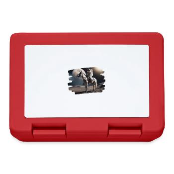 Astronaute à cheval dans l’espace - Boîte à goûter - rouge - Devant