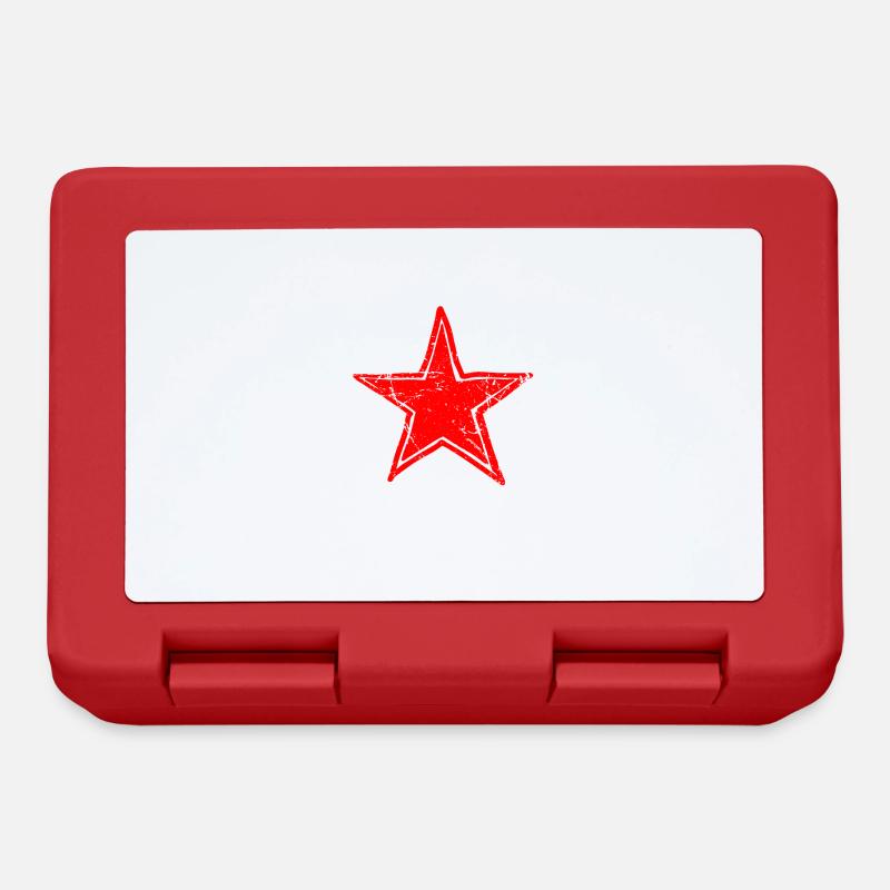 star drawn path red - Brotdose - Rot
