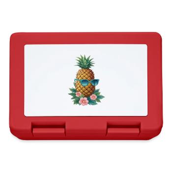 Pineapple Pineapple Cool Sunglasses Gift - Lunchbox - red - Front