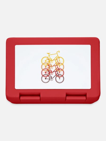 Vélo rétro - Boîte à goûter - rouge