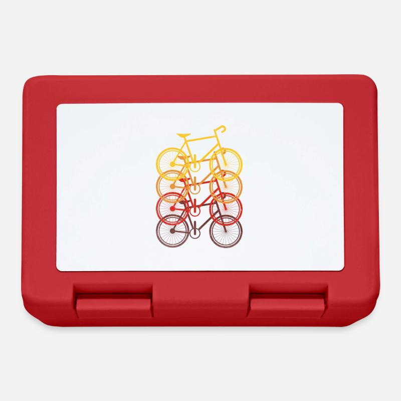 Vélo rétro - Boîte à goûter - rouge