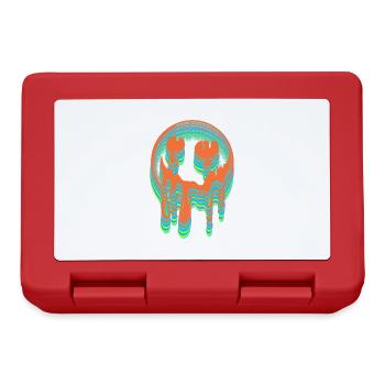 retro vintage sun face suns 80s 90s - Lunchbox - red - Front