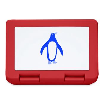 Pingouin mignon Antarctique pôle sud zoo animal oiseau cool - Boîte à goûter - rouge - Devant