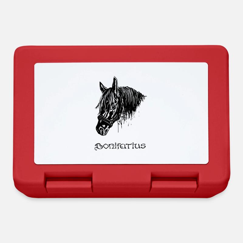 Bonifatius noir - Boîte à goûter - rouge
