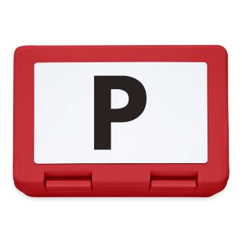P - Boîte à goûter - rouge - Devant