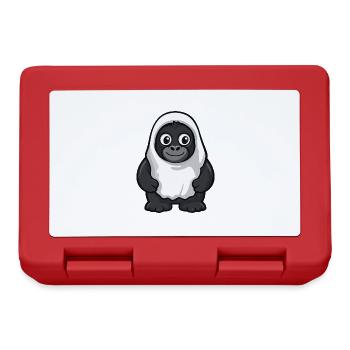 Gorilla Halloween Funny Ghost - Lunchbox - red - Front