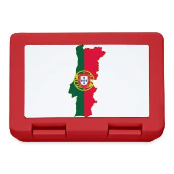 Portugal flag and map - Lunchbox - red - Front
