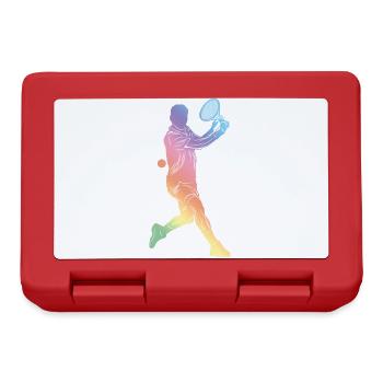 Sport de tennis - Boîte à goûter - rouge - Devant