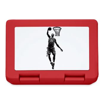 Dunking Basketteur Basket-ball Streetwear Design - Boîte à goûter - rouge - Devant