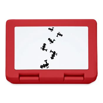 Fishing reel symbol icon - Lunchbox - red - Front