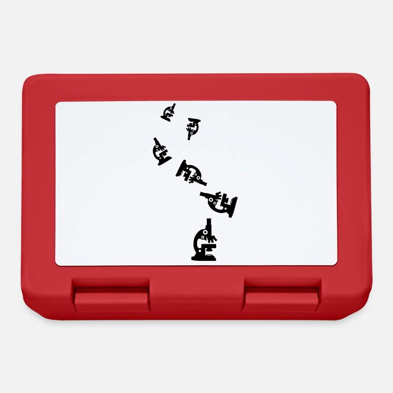 Mikroskop Icon Symbol - Brotdose - Rot