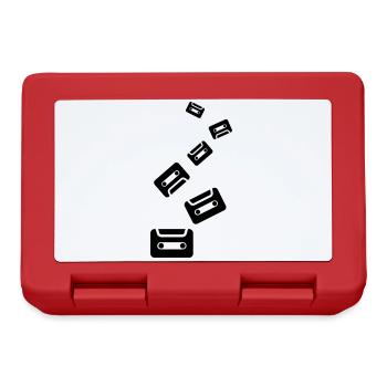 Kassette Symbol - Brotdose - Rot - Vorne