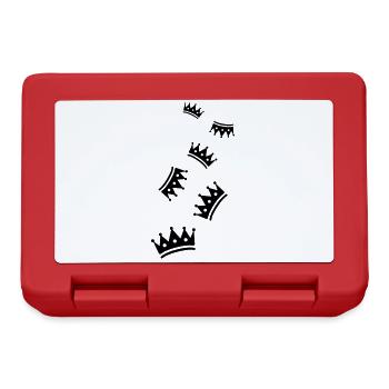 Krone Symbol icon - Brotdose - Rot - Vorne