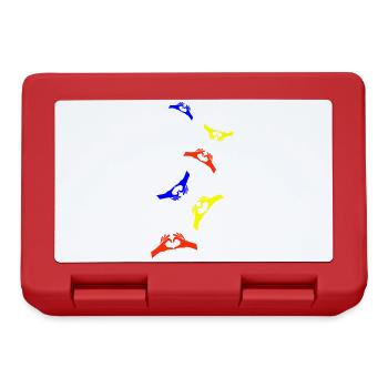 Hands Heart Colorful - Lunchbox - red - Front