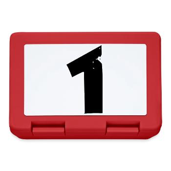 1 Nombre - Boîte à goûter - rouge - Devant