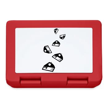 Cake cheesecake icon - Lunchbox - red - Front