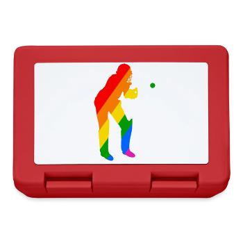 Gardien de guichet de cricket - Boîte à goûter - rouge - Devant