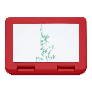 Statue de la Liberté New York Symbole des États-Unis Illustration - Boîte à goûter - rouge - Devant