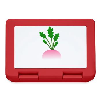 Minimalistische Rüben botanische Illustration - Brotdose - Rot - Vorne