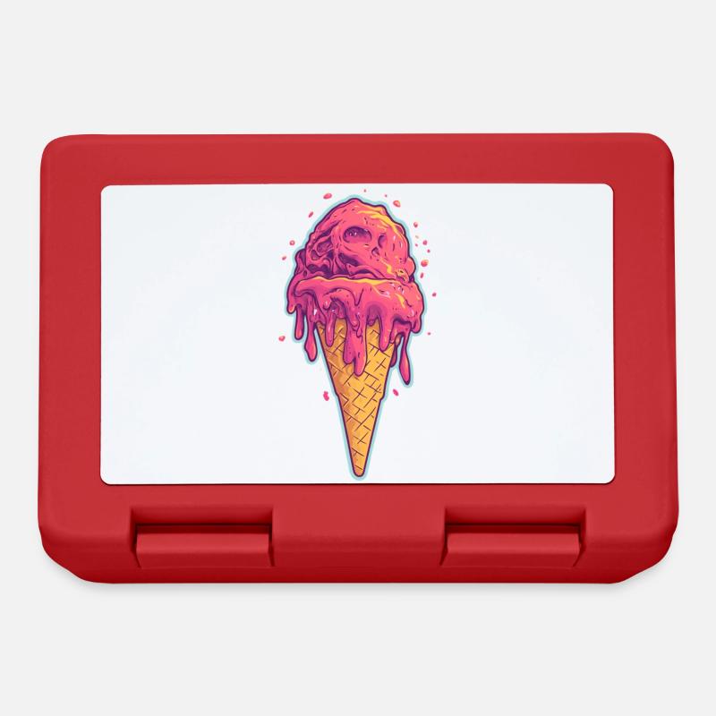 Eiscreme Eis - Brotdose - Rot