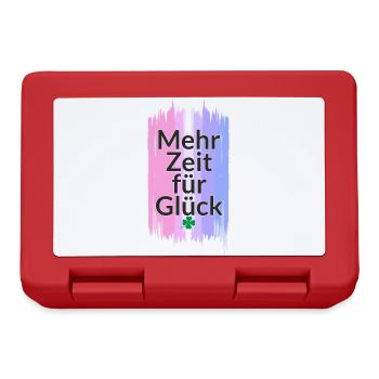 More Time for Happiness – Shamrock Pastel Shirt - Lunchbox - red - Front